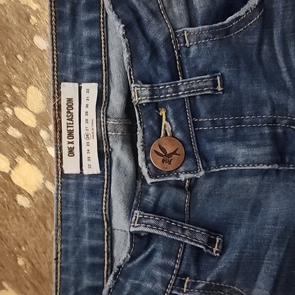 One by OneTeaspoon Freebird II Blue Skinny Distressed Jeans - Picture 3 of 8